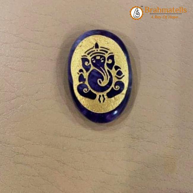 Lapiz lazuli Energized Crystal Ganpati - BrahmatellsStore