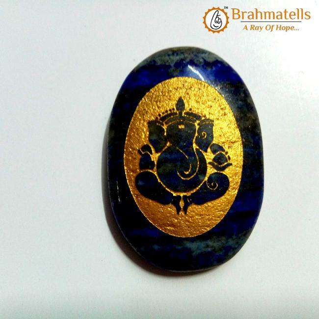 Lapiz lazuli Energized Crystal Ganpati - BrahmatellsStore
