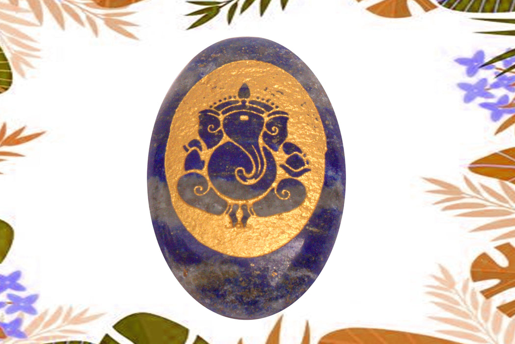 Lapiz lazuli Energized Crystal Ganpati - BrahmatellsStore