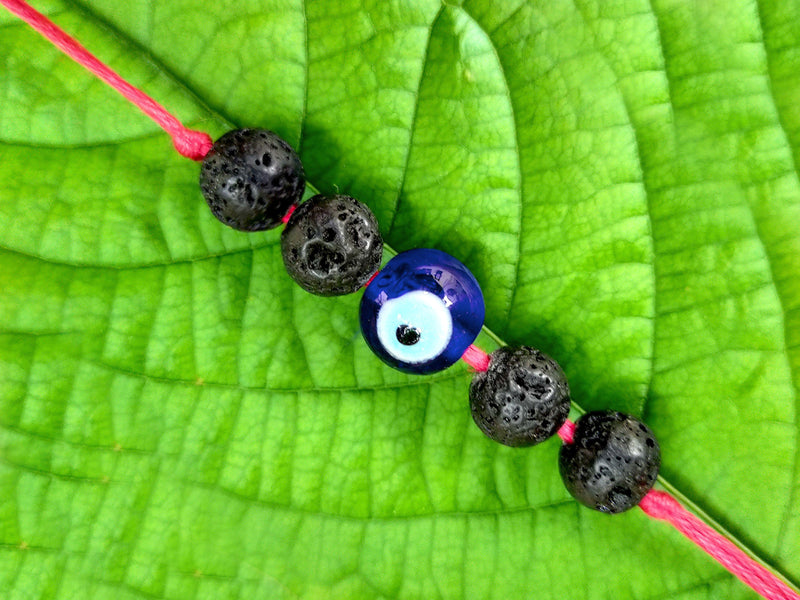 Lava Rock With Evil Eye Protection - BrahmatellsStore