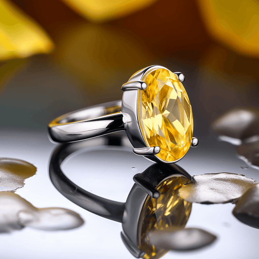 Lemon-Yellow Sapphire Ring - Jupiter's Harmony | Brahmatells - BrahmatellsStore