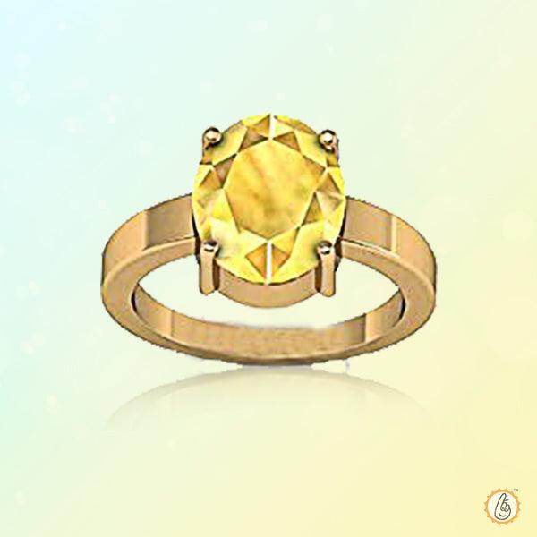 Lemon-Yellow Sapphire Ring - Jupiter's Harmony | Brahmatells - BrahmatellsStore