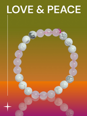 Love & Peace Gemstone Bracelet for Relationships | Brahmatells - BrahmatellsStore