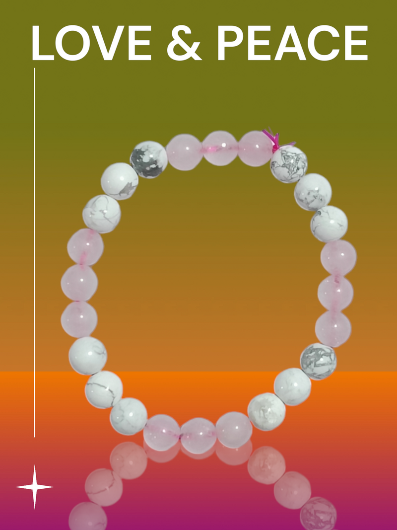 Love & Peace Gemstone Bracelet for Relationships | Brahmatells - BrahmatellsStore