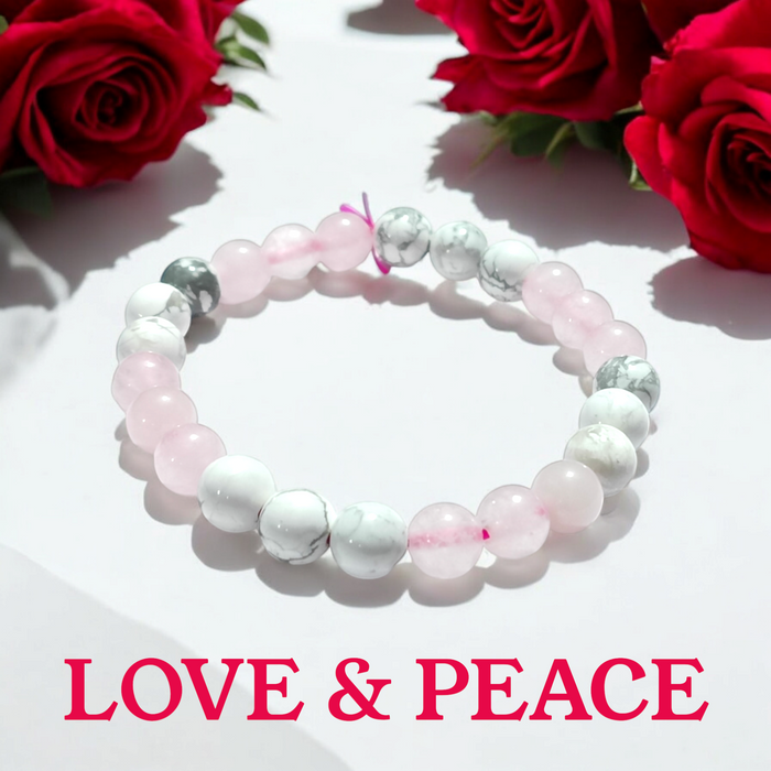 Love & Peace Gemstone Bracelet for Relationships | Brahmatells