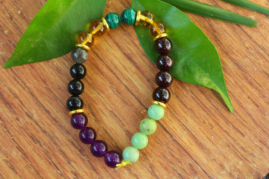 May Birthstone Bracelet - Emerald Elegance - Brahmatells - BrahmatellsStore