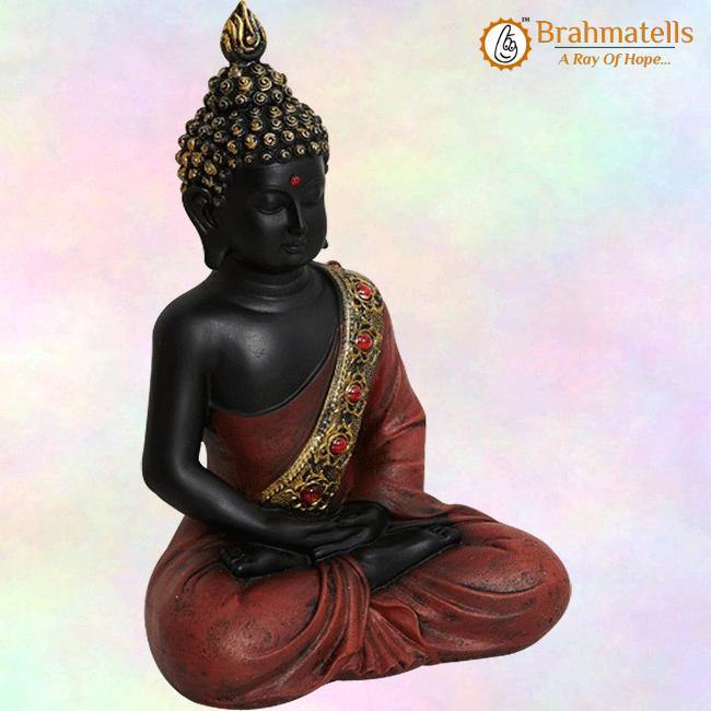 Meditating Buddha Figurine - POLYRESIN - BrahmatellsStore