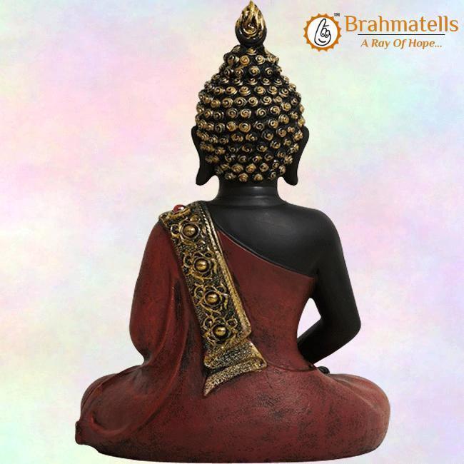 Meditating Buddha Figurine - POLYRESIN - BrahmatellsStore