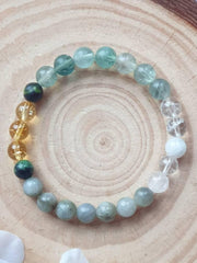 Menopause & PCOS/PCOD Support - Citrine, Moonstone, Fluorite Bracelet | Brahmatells - BrahmatellsStore