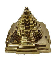 Meru Shree Yantra (Brass-Gold) - BrahmatellsStore