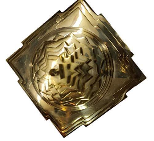Meru Shree Yantra (Brass-Gold) - BrahmatellsStore