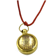 Mithun Rashi Astadhatu Brass Yantra Locket/Gemini Zodiac Sheild Yantra - BrahmatellsStore
