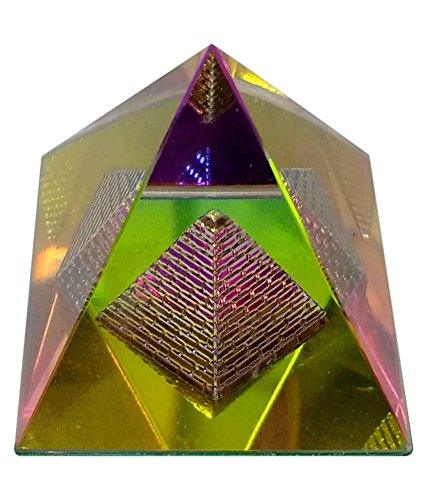 Money Collection Vastu Feng Shui Yantra Crystal Shree Yantra Pyramid Colorful - BrahmatellsStore