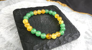 Money Magnet Citrine & Green Aventurine Bracelet | Wealth & Success - BrahmatellsStore