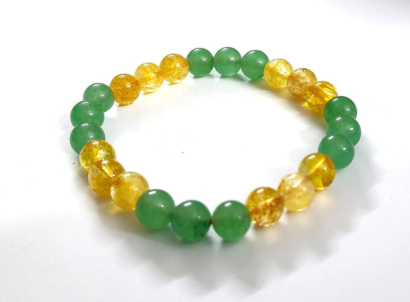 Money Magnet Citrine & Green Aventurine Bracelet | Wealth & Success - BrahmatellsStore