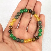 Money Magnet Wealth Bracelet | Pyrite, Tiger Eye, Citrine | 8mm Beads - BrahmatellsStore