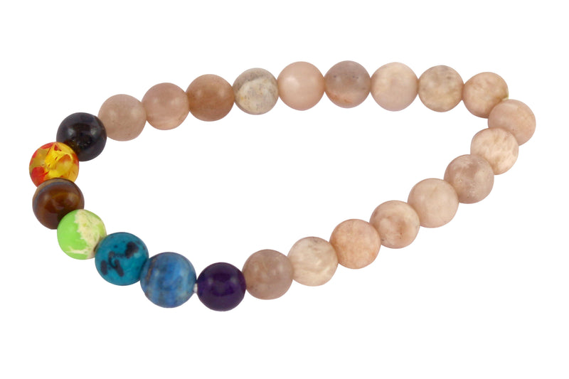 Moonstone Bracelet - Semi-Precious Stone for Elegance & Luck - BrahmatellsStore