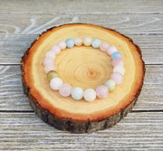 Morganite Beryl Bracelet: Boho-Chic Love & Healing Accessory - BrahmatellsStore