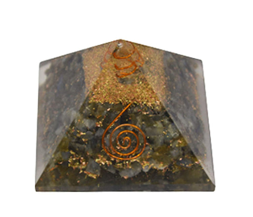 Moss Agate Crystal Pyramid for Reiki Healing, Metaphysical Healing and Protection - BrahmatellsStore