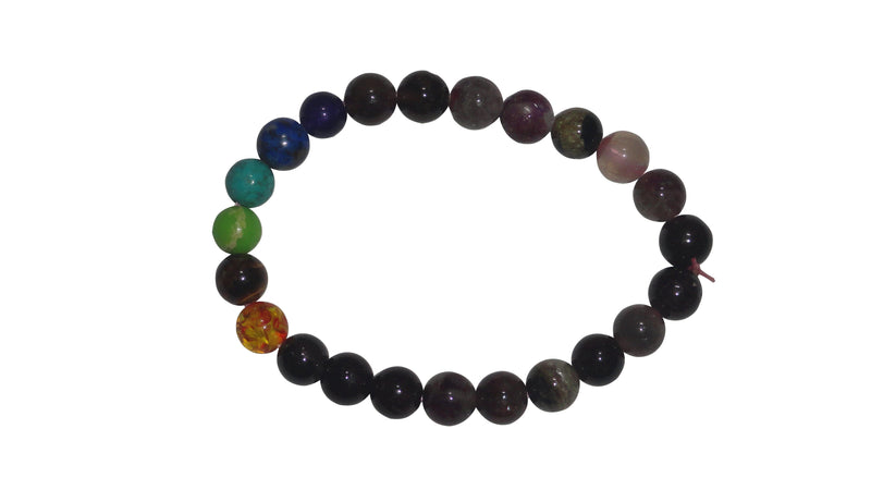 Multi Watermelon Bracelet With 7 Chakra - BrahmatellsStore