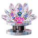 Multicolor Crystal Lotus with Rotating Stand | Brahmatells - BrahmatellsStore