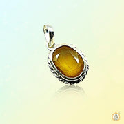 Mustard Yellow Sapphire Pendant - Jupiter's Radiance | Brahmatells - BrahmatellsStore