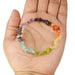 Natural 7 Chakra Bracelet Crystal Stone Chip Bracelet for Reiki Healing and Crystal Healing Stone (Color : Multi) - BrahmatellsStore