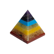 Natural 7 Chakra Pyramid Crystal Stone Pyramid - BrahmatellsStore