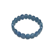 Natural Aquamarine Faceted Healing Crystal Bracelet 14 MM - BrahmatellsStore