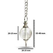 Natural Clear Quartz Pendulum for Dowsing & Meditation | Brahmatells - BrahmatellsStore