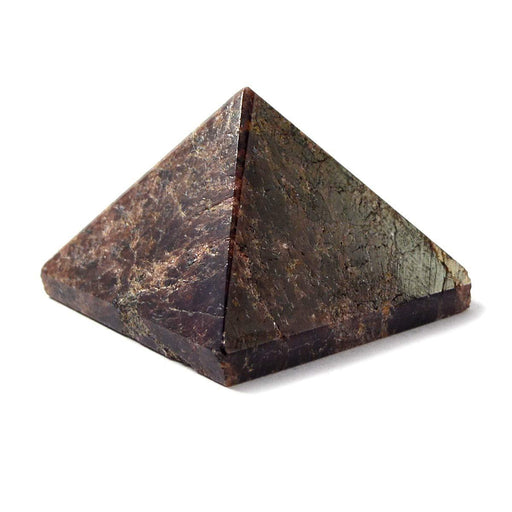 Natural Crystal Stone Garnet Pyramid, Standard, Red, - BrahmatellsStore