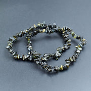 Natural Energized Moldavite Chip Bracelet - BrahmatellsStore