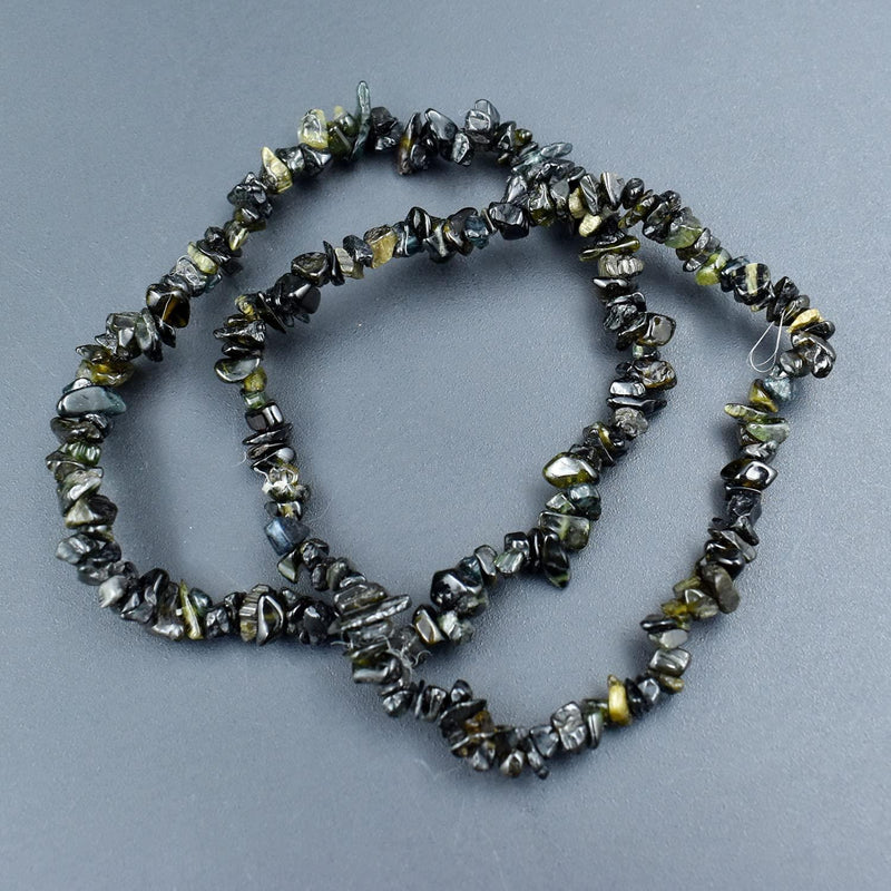 Natural Energized Moldavite Chip Bracelet - BrahmatellsStore