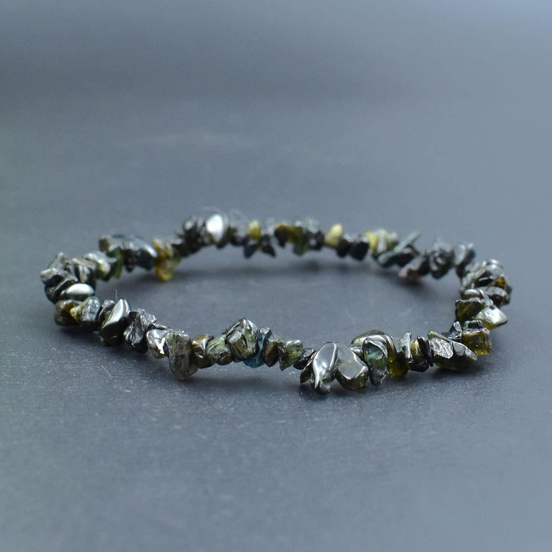 Natural Energized Moldavite Chip Bracelet - BrahmatellsStore
