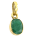 Natural Green Emerald Oval Pendant - Panna's Radiance | Brahmatells - BrahmatellsStore