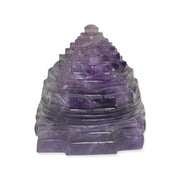 Natural Handcrafted Semi Precious Gemstone Meru Shree Yantra (Shali Gram Shree Yantra) - BrahmatellsStore