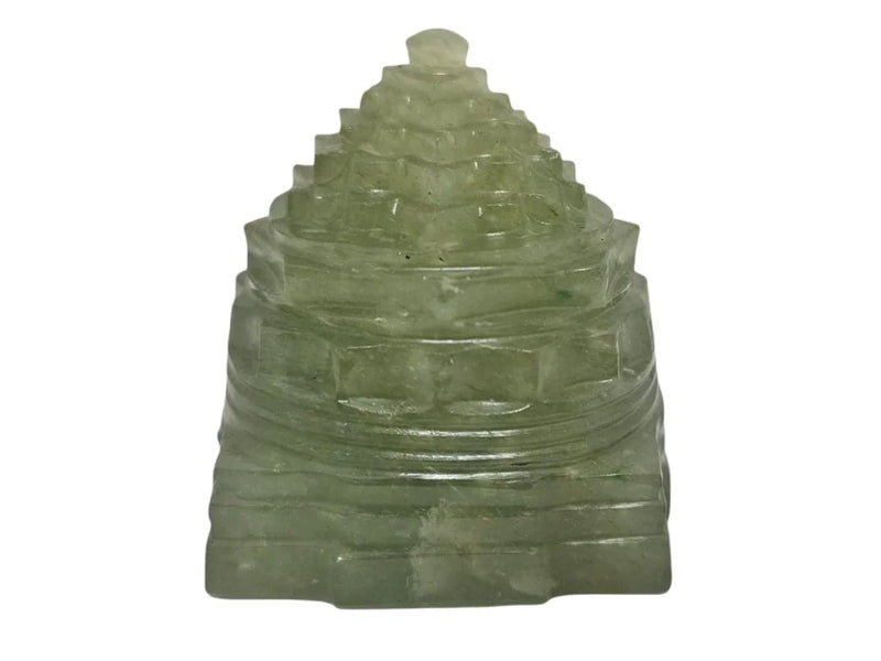 Natural Handcrafted Semi Precious Gemstone Meru Shree Yantra (Shali Gram Shree Yantra) - BrahmatellsStore