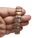 Natural Leopard Skin Jasper Faceted Healing Crystal Bracelet 14 MM - BrahmatellsStore