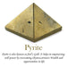 Natural Pyrite Pyramid for Reiki Healing and Crystal Healing (Color : Golden) - BrahmatellsStore