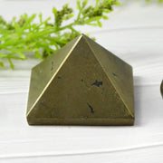 Natural Pyrite Pyramid for Reiki Healing and Crystal Healing (Color : Golden) - BrahmatellsStore