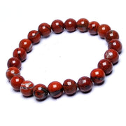 Natural Red Jasper Healing Bracelet | Unisex Reiki Accessory - BrahmatellsStore