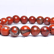 Natural Red Jasper Healing Bracelet | Unisex Reiki Accessory - BrahmatellsStore