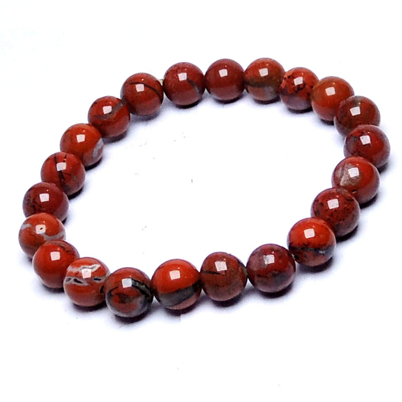 Natural Red Jasper Healing Bracelet | Unisex Reiki Accessory - BrahmatellsStore