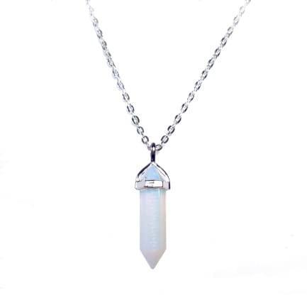 Natural Stone Healing Agate Crystal Gemstone Positive Energy stone Double Point Pendant - BrahmatellsStore