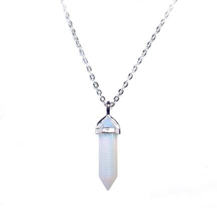 Natural Stone Healing Agate Crystal Gemstone Positive Energy stone Double Point Pendant - BrahmatellsStore