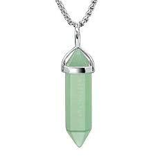 Natural Stone Healing Agate Crystal Gemstone Positive Energy stone Double Point Pendant - BrahmatellsStore