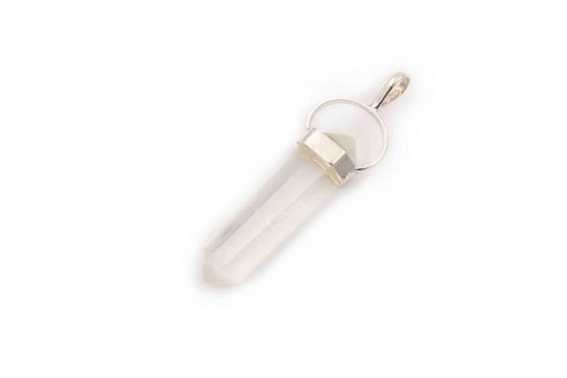 Natural Stone Healing Agate Crystal Gemstone Positive Energy stone Double Point Pendant - BrahmatellsStore