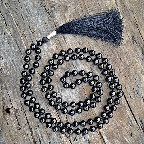 Natural Tourmaline Mala 109 Beads - Enhance Your Spiritual Practice | Brahmatells - BrahmatellsStore