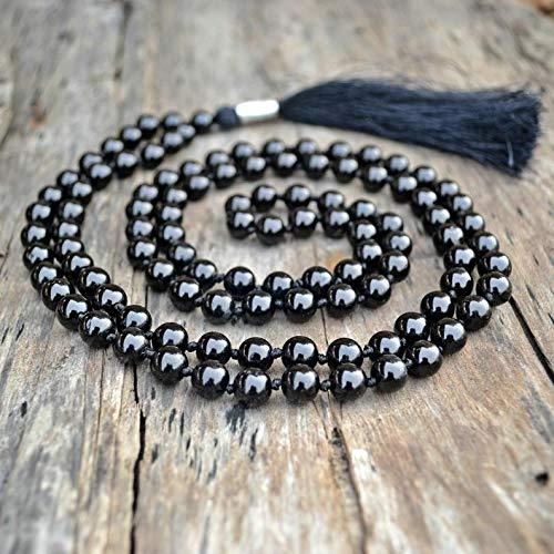 Natural Tourmaline Mala 109 Beads - Enhance Your Spiritual Practice | Brahmatells - BrahmatellsStore