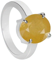 Natural Yellow Sapphire Ring - Jupiter's Harmony | Brahmatells - BrahmatellsStore